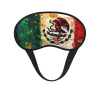 Mexican American Flag Print Sleep Mask, Eye Sleeping Mask for Women and Men for Total Darkness, Reduces Puffy Eye Mask
