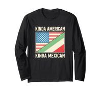 Mexican-American Kinda American Kinda Mexican Heritage Long Sleeve T-Shirt