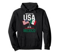 Mexican American My History Began In Mexico Pride Vintage Pullover Hoodie