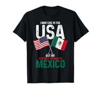 Mexican American My History Began In Mexico Pride Vintage T-Shirt