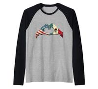 Mexican American Roots Pro Immigration Raglan Baseball Tee