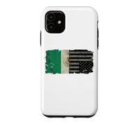 Mexican American Split Flag Nation In Distress Chicano Case for iPhone 11