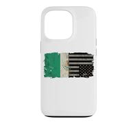 Mexican American Split Flag Nation In Distress Chicano Case for iPhone 13 Pro