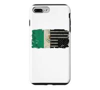 Mexican American Split Flag Nation In Distress Chicano Case for iPhone 7 Plus/8 Plus