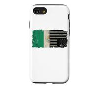 Mexican American Split Flag Nation In Distress Chicano Case for iPhone SE (2020) / 7/8