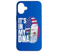 Mexican And American Mix DNA Heritage Flag Gift Case for iPhone 16 Plus