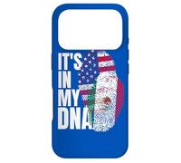 Mexican And American Mix DNA Heritage Flag Gift Case for iPhone 17 Pro