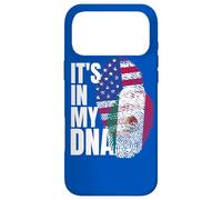 Mexican And American Mix DNA Heritage Flag Gift Case for iPhone 17 Pro Max