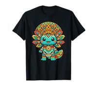 Mexican Axolotl Kids Amphibian Art Mexico Axolotl Aztec T-Shirt