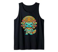 Mexican Axolotl Kids Amphibian Art Mexico Axolotl Aztec Tank Top