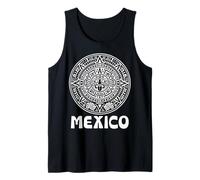 Mexican Aztec Calendar Orgullo Mexicano Viva Mexico Fan Tank Top