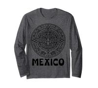 Mexican Aztec Calendar Viva Mexico Fan Orgullo Mexicano Long Sleeve T-Shirt