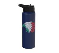 Mexican Aztec Eagle Mexico Heritage Pride Stainless Steel Insulated Water Bottle