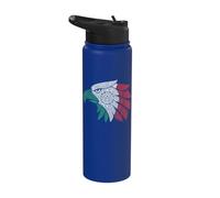 Mexican Aztec Eagle Mexico Heritage Pride Stainless Steel Insulated Water Bottle