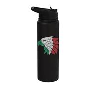 Mexican Aztec Eagle Mexico Heritage Pride Stainless Steel Insulated Water Bottle