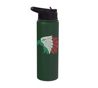 Mexican Aztec Eagle Mexico Heritage Pride Stainless Steel Insulated Water Bottle