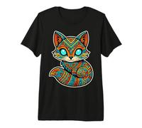 Mexican Aztec Mayan Fox Ancient Mesoamerican Mythology Art Premium T-Shirt