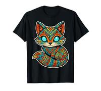 Mexican Aztec Mayan Fox Ancient Mesoamerican Mythology Art T-Shirt
