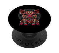 Mexican Aztec Mayan Pig Mythology Indigenous Artworks PopSockets Adhesive PopGrip
