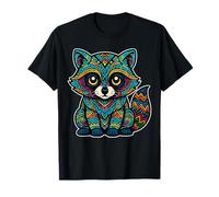Mexican Aztec Mayan Raccoon Mythology Indigenous Art T-Shirt