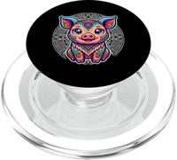 Mexican Aztec Pig Ancient Civilization Mythology Art Design PopSockets PopGrip for MagSafe
