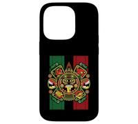 Mexican Aztec Warrior Calendar Mexico Patriotic Souvenir Case for iPhone 14 Pro