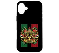 Mexican Aztec Warrior Calendar Mexico Patriotic Souvenir Case for iPhone 16 Plus