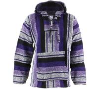 Mexican Baja Hoodie Hoody Jerga Rug Jumper Siesta Surf Hippy Baha Pullover