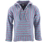 Mexican Baja Hoodie Jerga Siesta Jumper Hippie Festival Surfer Top