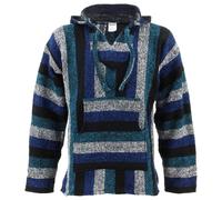 Mexican Baja Hoodie Jerga Siesta Jumper Hippie Festival Surfer Top