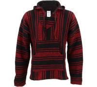 Mexican Baja Hoodie Jerga Siesta Jumper Hippie Festival Surfer Top