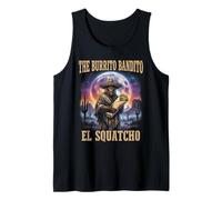 Mexican Bigfoot Sasquatch The Burrito Bandito El Squatcho Tank Top