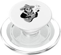 Mexican Black Cat Spanish Mexico Sugar Skull Black Cat PopSockets PopGrip for MagSafe