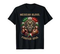 Mexican Blood Fighter Soul Aztec Boxing Pride T-Shirt