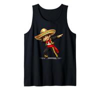 Mexican Boy Dabbing Poncho Funny Cinco de Mayo Tank Top