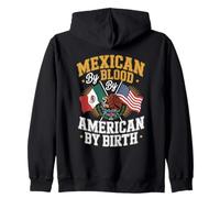 Mexican By Blood American By Birth Zip Hoodie