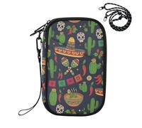 Mexican Cactus Skeleton Passport Holder for Travel Passport Holder Pouch
