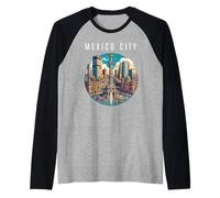 Mexican Capital, Mexico City Raglan Baseball Tee