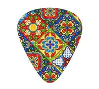 Mexican Ceramic Tile Guitar Plectrums 12 Pieces For Ukulele Bass Instrument Accessories