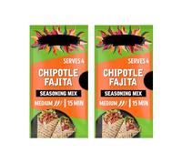 Mexican Chipotle Fajita Seasoning Mix, Medium Spice, 28g, No Artificial Colours or Flavours, Suitable for Vegans, Pack of 2