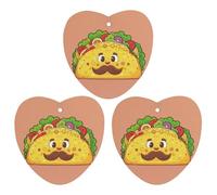 Mexican Corn Rolls Car Air Freshener, 3 Pcs Love form Hanging Air Freshener Cards, Long Lasting Fragrance Scented Cards for Car, Home, Office Black-style