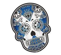 Mexican Day Of The Dead Sugar Skull Scotland Scottish Saltire Flag motif Vinyl Car Bike Sticker Decal 120x90mm approx.