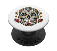 MEXICAN DAY SUGAR SKULL DAY OF THE DEAD DE LOS MUERTOS PopSockets Adhesive PopGrip