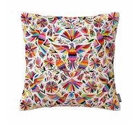 Mexican Design Colorful Pigeons Pheasant Pillow Case 18" X 18" Cotton Linen Cushion Cover