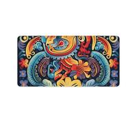 Mexican Desk Mat Non-Slip Office Desk Mat 23.6" X 11.8" Large Mouse Pad with Rubber Base Waterproof Desk Writing Pad for Office and Home