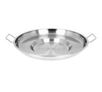 Mexican Discada Pan Stainless Steel Concave Comal Heavy Duty Comal Frying Bowl Comal Cazo Griddle Fryer Authentic Mexican Tortillas and Tacos Stir Fry Wok, 40cm