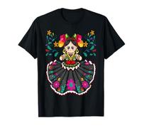 Mexican Doll Lele Otomi Maria Muñeca Mexicana T-Shirt