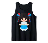 Mexican Doll, Mexican Rag Doll, Maria Mazahua Tank Top