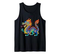 Mexican Dragon Quetzalcoatl Boho Aztec Feathered Serpent Tank Top