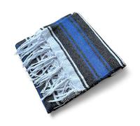 Mexican Falsa Blanket Serepe Throw Authentic Handwoven Saddle Multi-Use for Yoga, Beach, Camping and Picnics - Durable Outdoor Indoor. 60% Cotton.